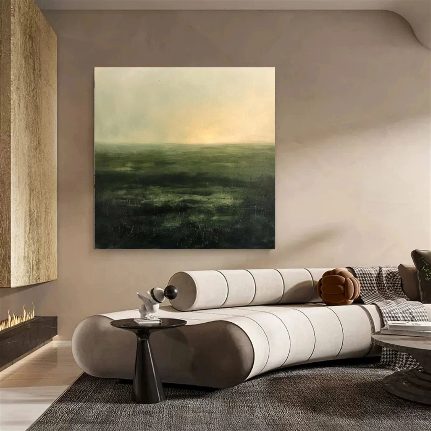 Abstract Mountain Canvas Art #BT042