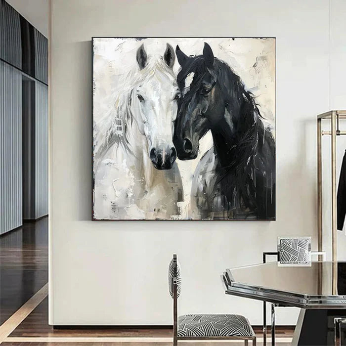 Abstract Animal Horse Canvas Art # DW054
