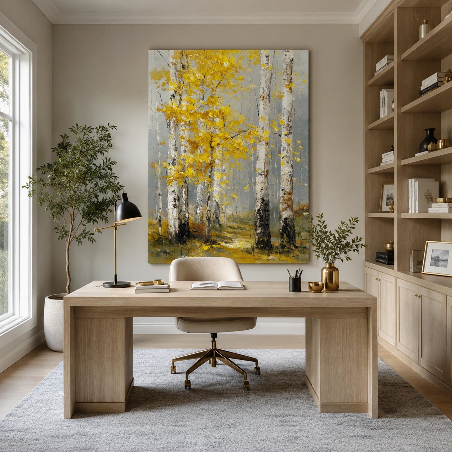 Abstract Flower And Tree Canvas Art #MF201