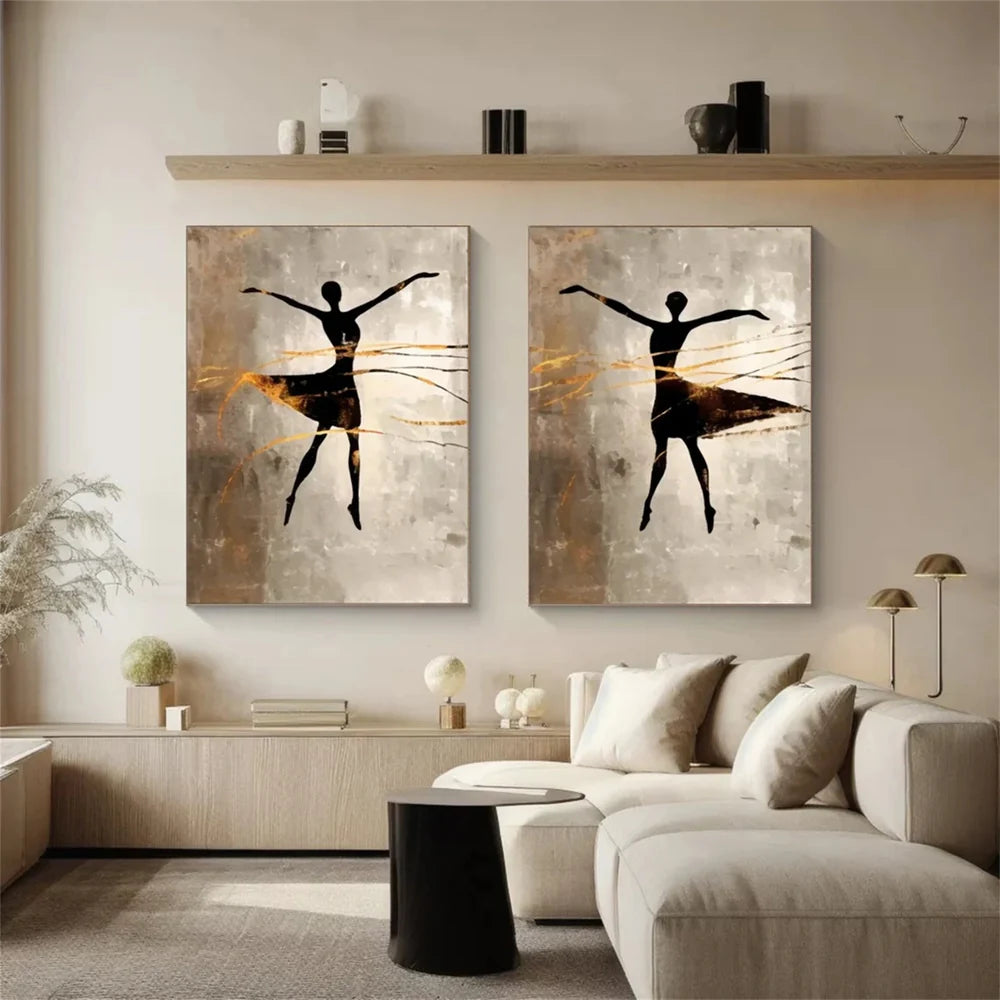 Abstract Portrait Set of 2 Wall Art # LA017