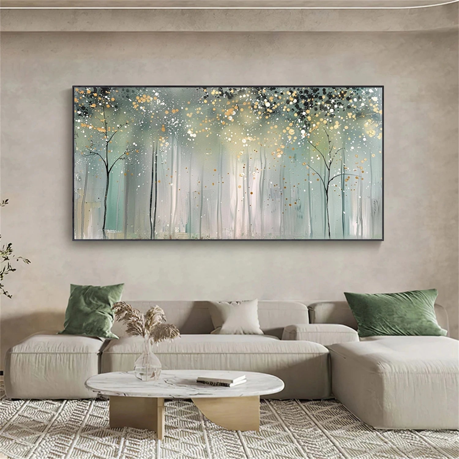 Abstract Flower And Tree Canvas Art #MF187
