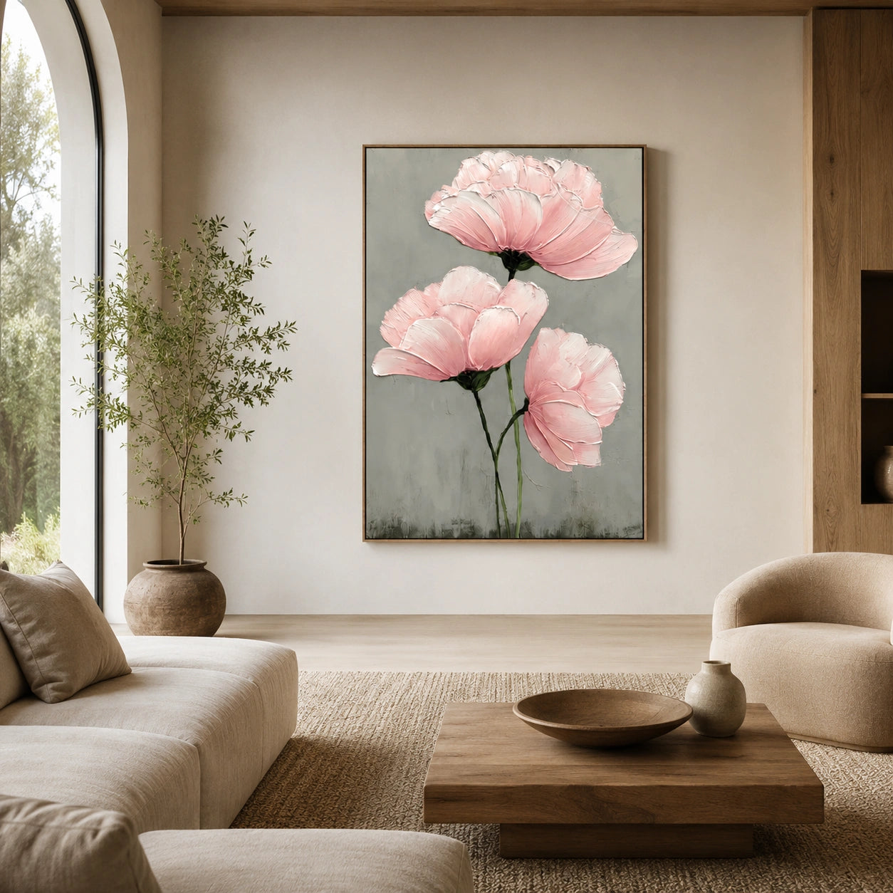 Abstract Flower And Tree Canvas Art #MF217