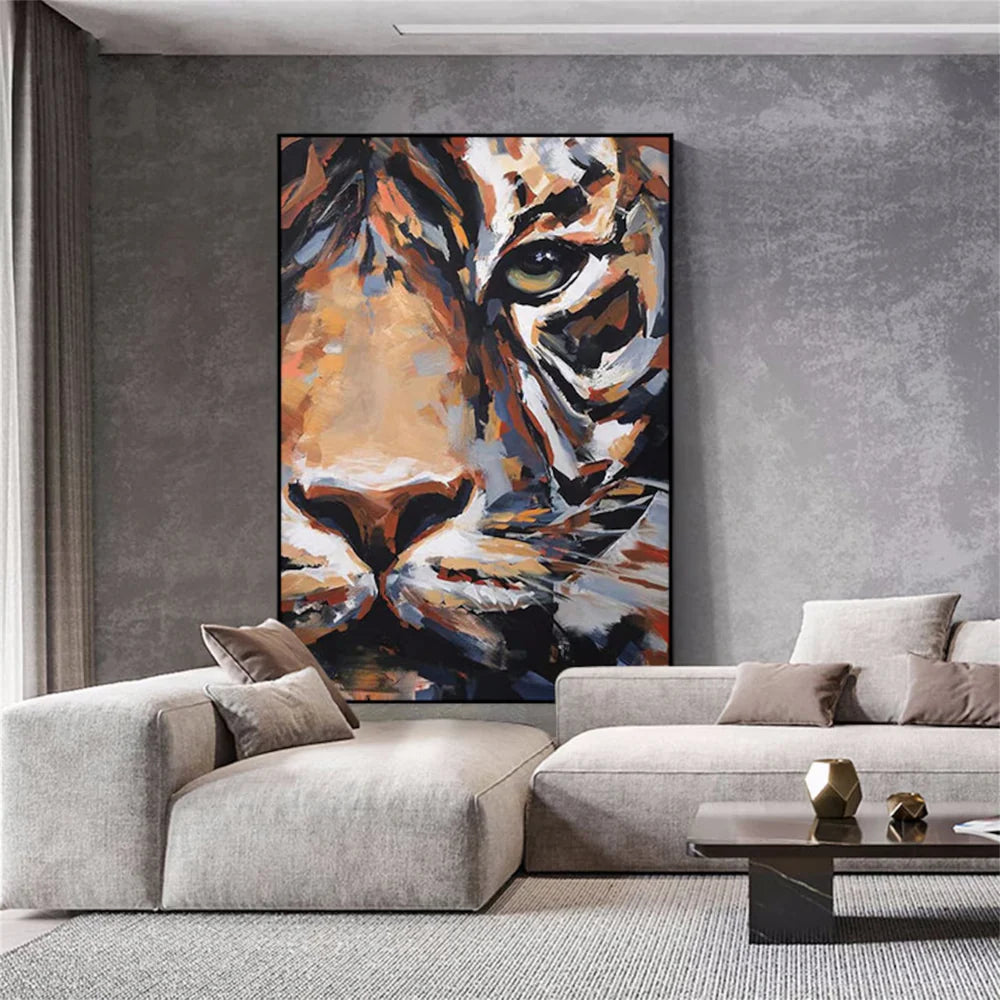 Abstract Animal Canvas Art #DW011