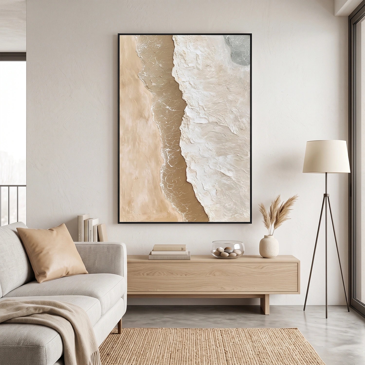 Abstract Ocean And Sky Canvas Art #OC188