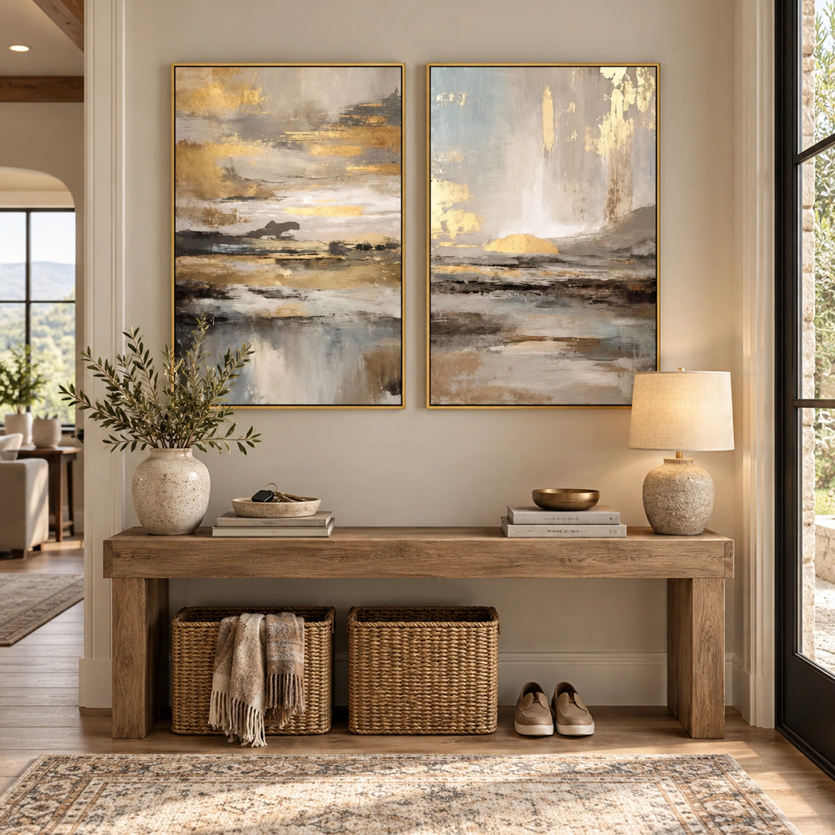 Abstract Wall Art Set of 2 #VA393
