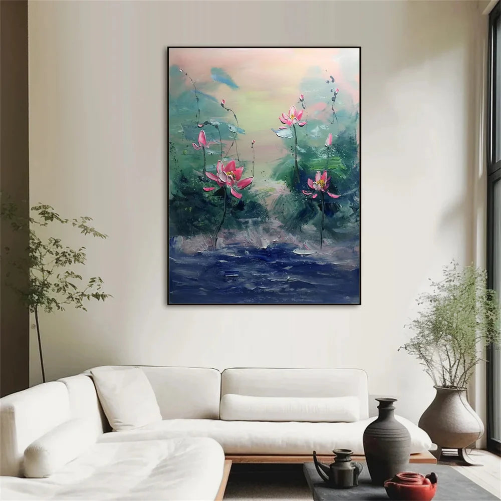 Abstract Flower And Tree Canvas Art #MF058