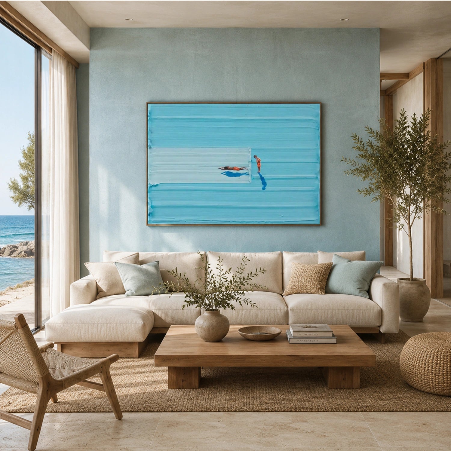 Swimming Sport Canvas Painting #PB097