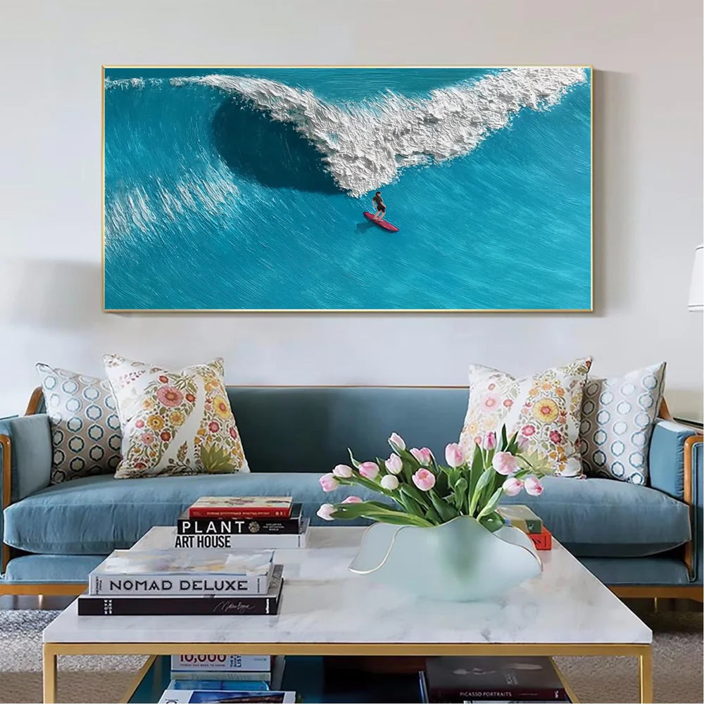 Surfing Sport Canvas Painting #PB021