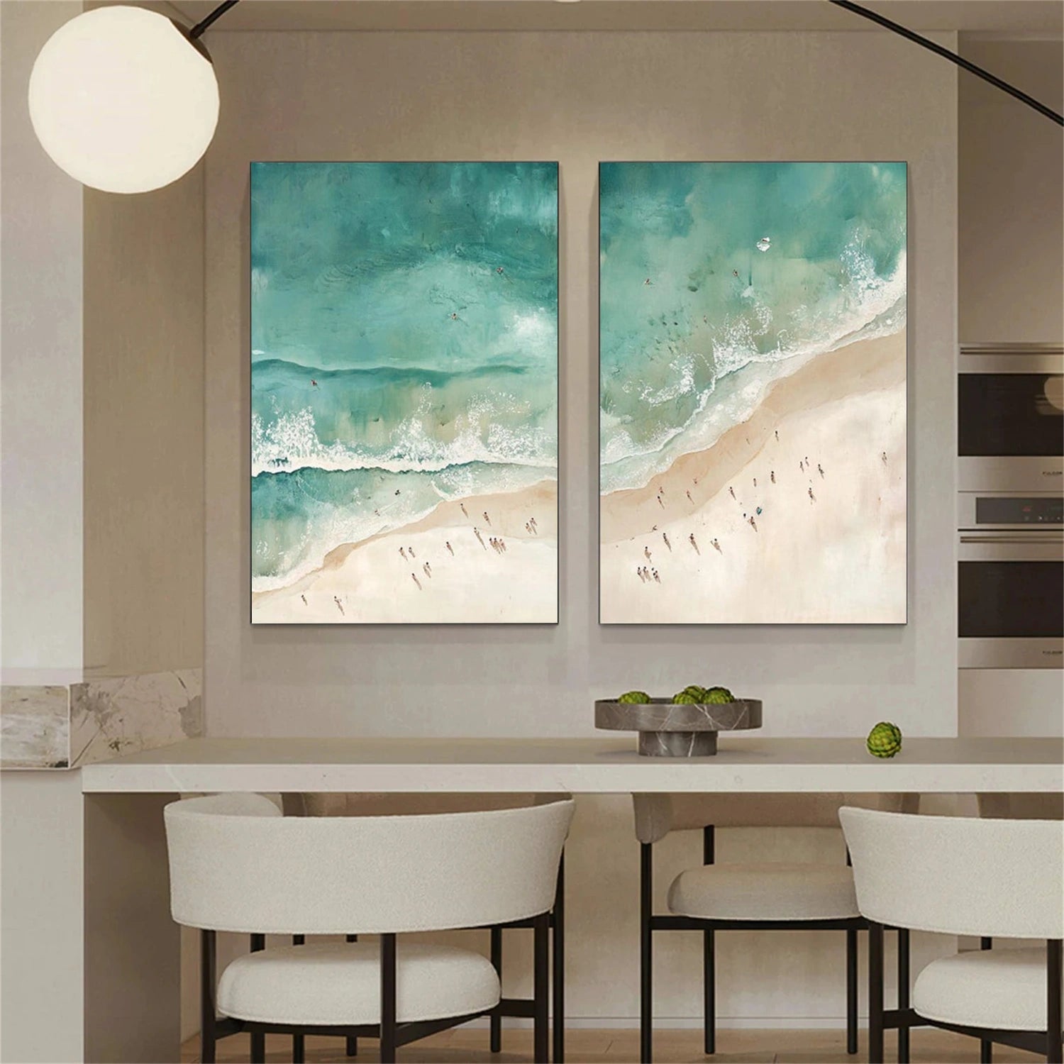 Swimming Sport Textured Canvas Painting #PB081