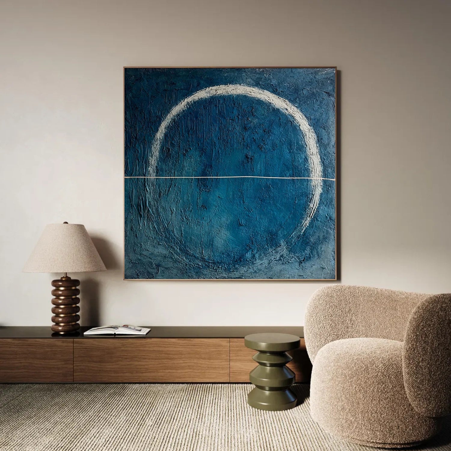 Blue Wabi Sabi Wall Art #VS216