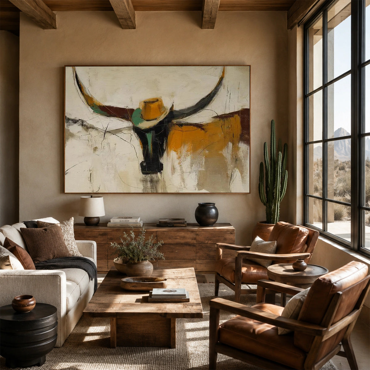 Abstract Animal Canvas Art #DW162