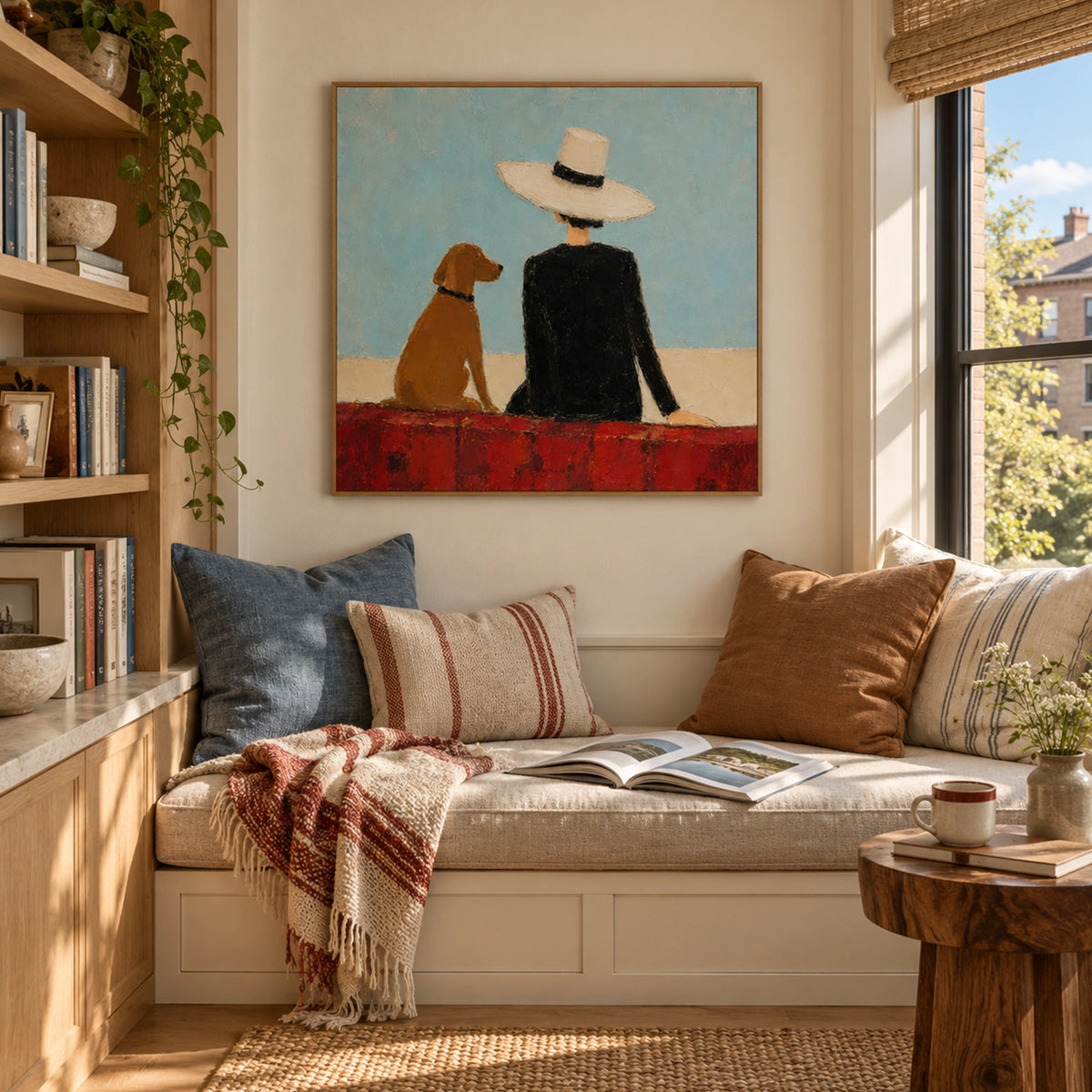 Abstract Portrait And Animal Wall Art #LA103