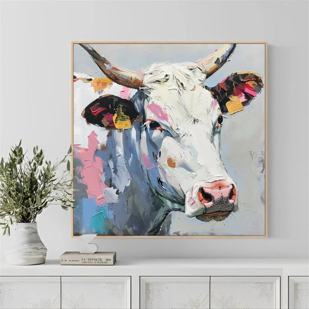 Colorful Abstract Animal Canvas Art #DW033