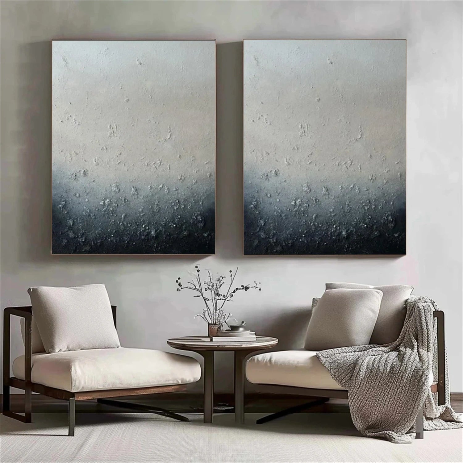 Abstract Textured Wall Art Set of 2 #VA141