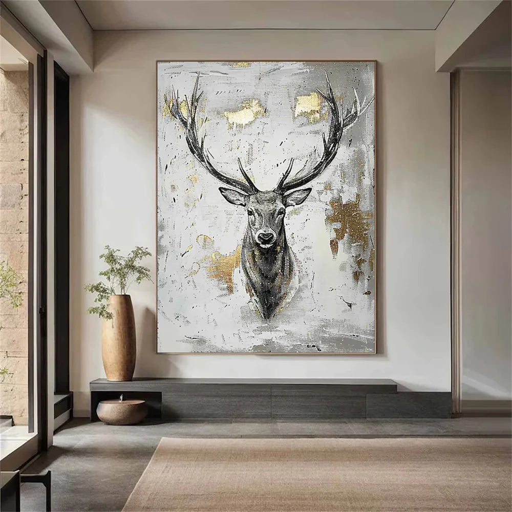 Abstract Animal Canvas Art #DW010