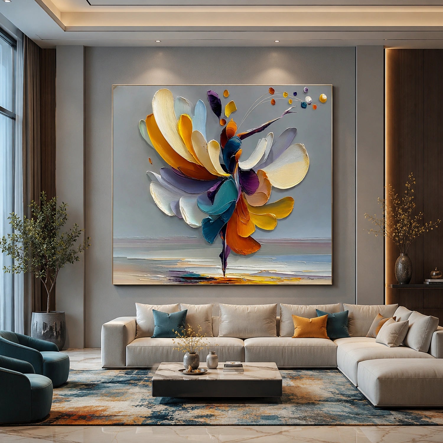 Abstract Portrait Wall Art #LA076