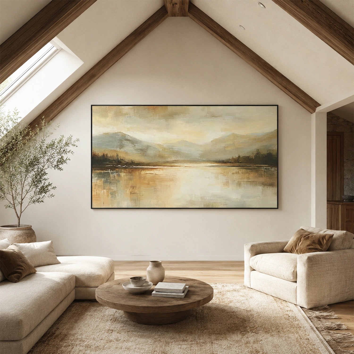 Abstract Mountain Canvas Art #BT101