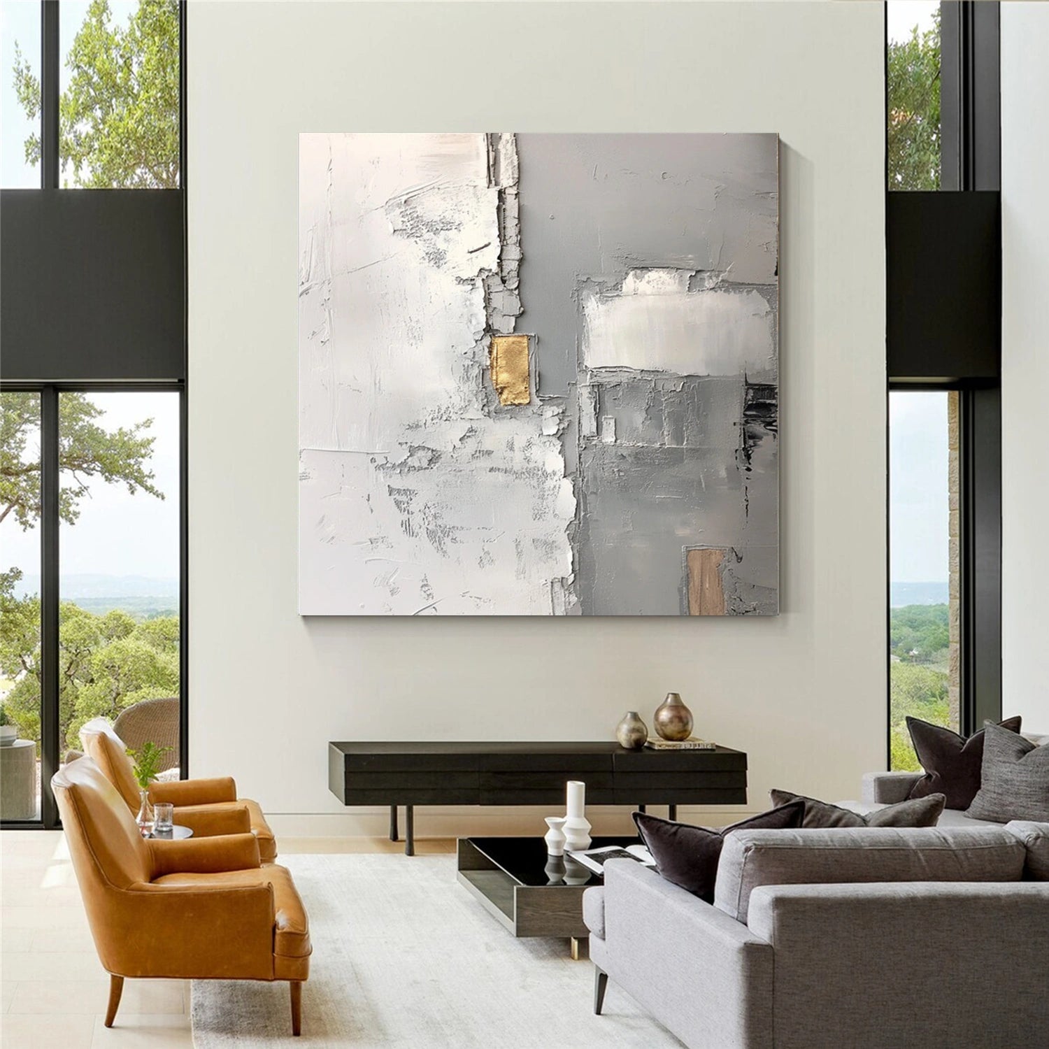 Abstract Textured Wall Art #VA235