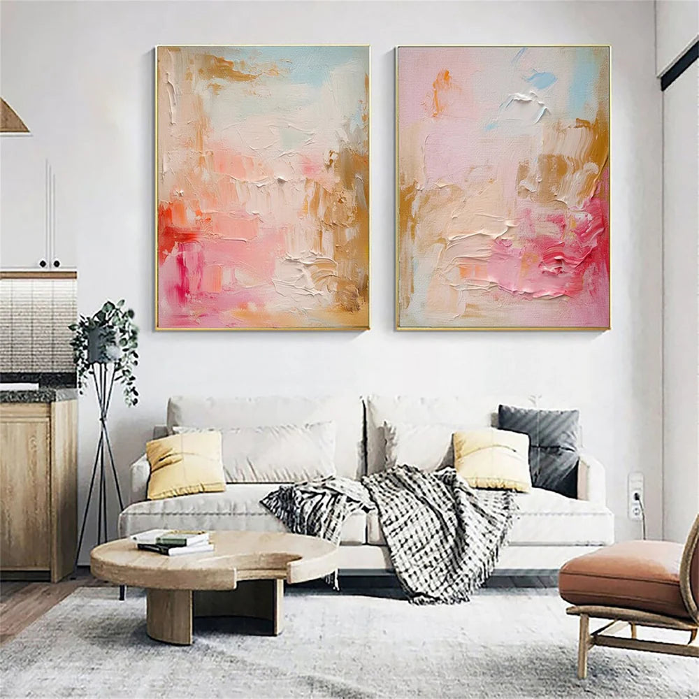 Abstract Textured Wall Art Set of 2 #VA083