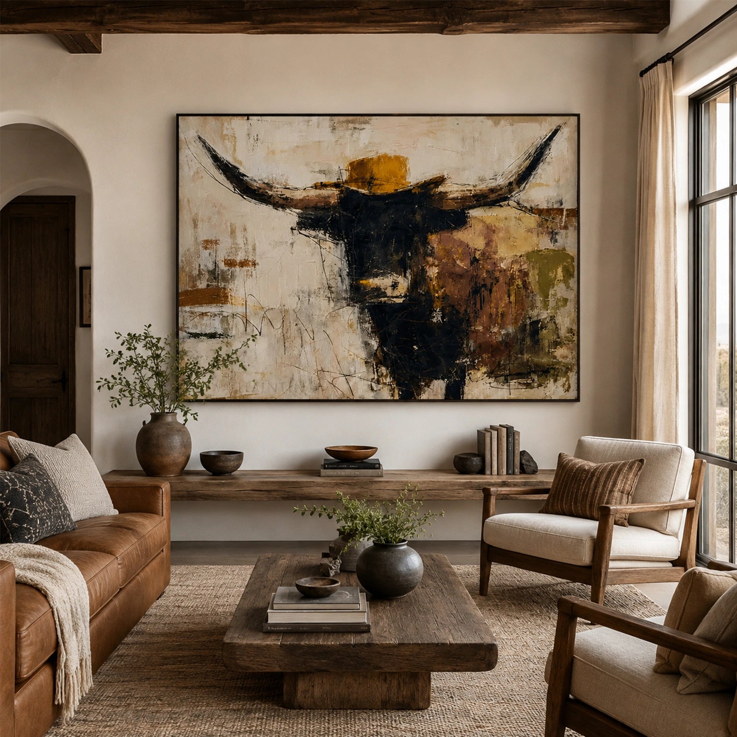 Abstract Animal Canvas Art #DW151