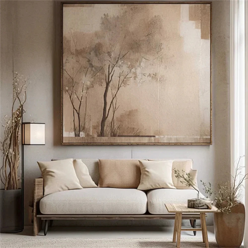Abstract Flower And Tree Canvas Art #MF039