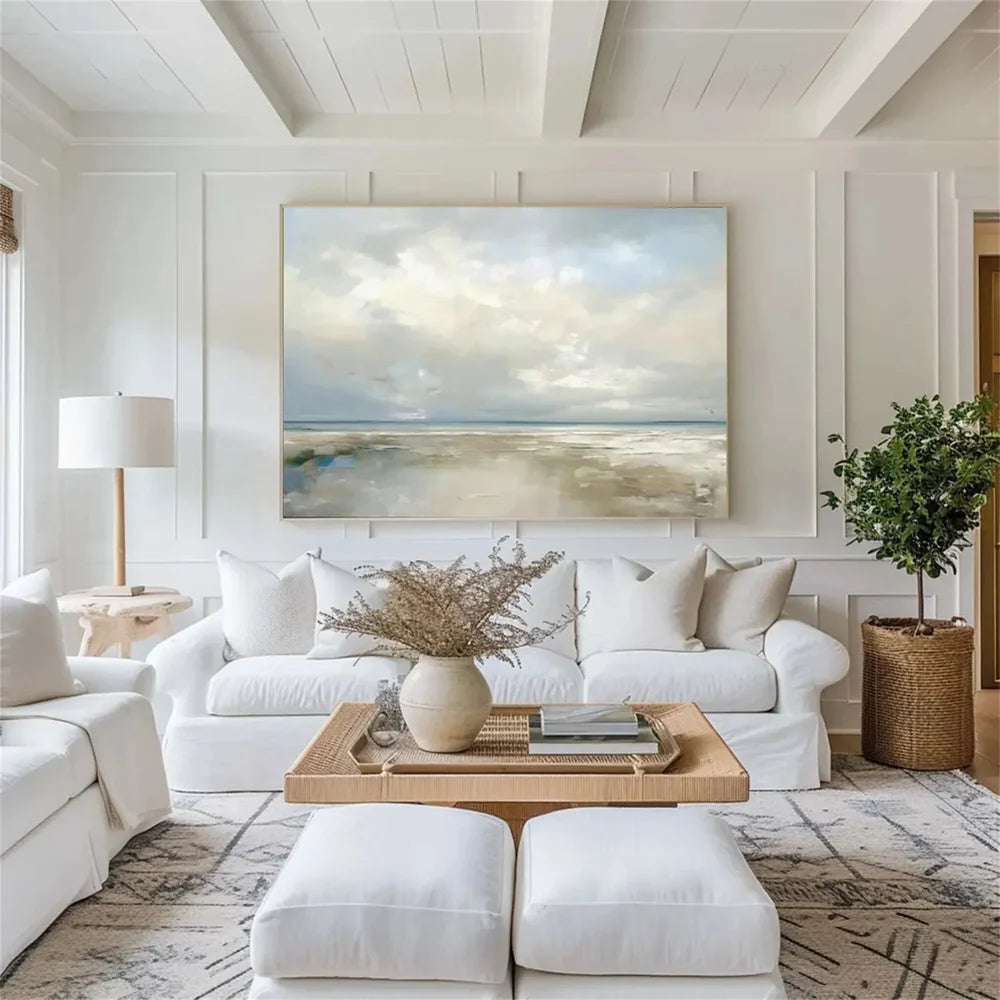 Abstract Ocean And Sky Canvas Art # OC029
