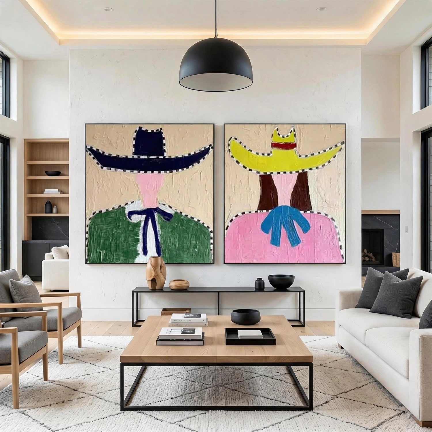 Americana Wall Art Square Set of 2 #AM087