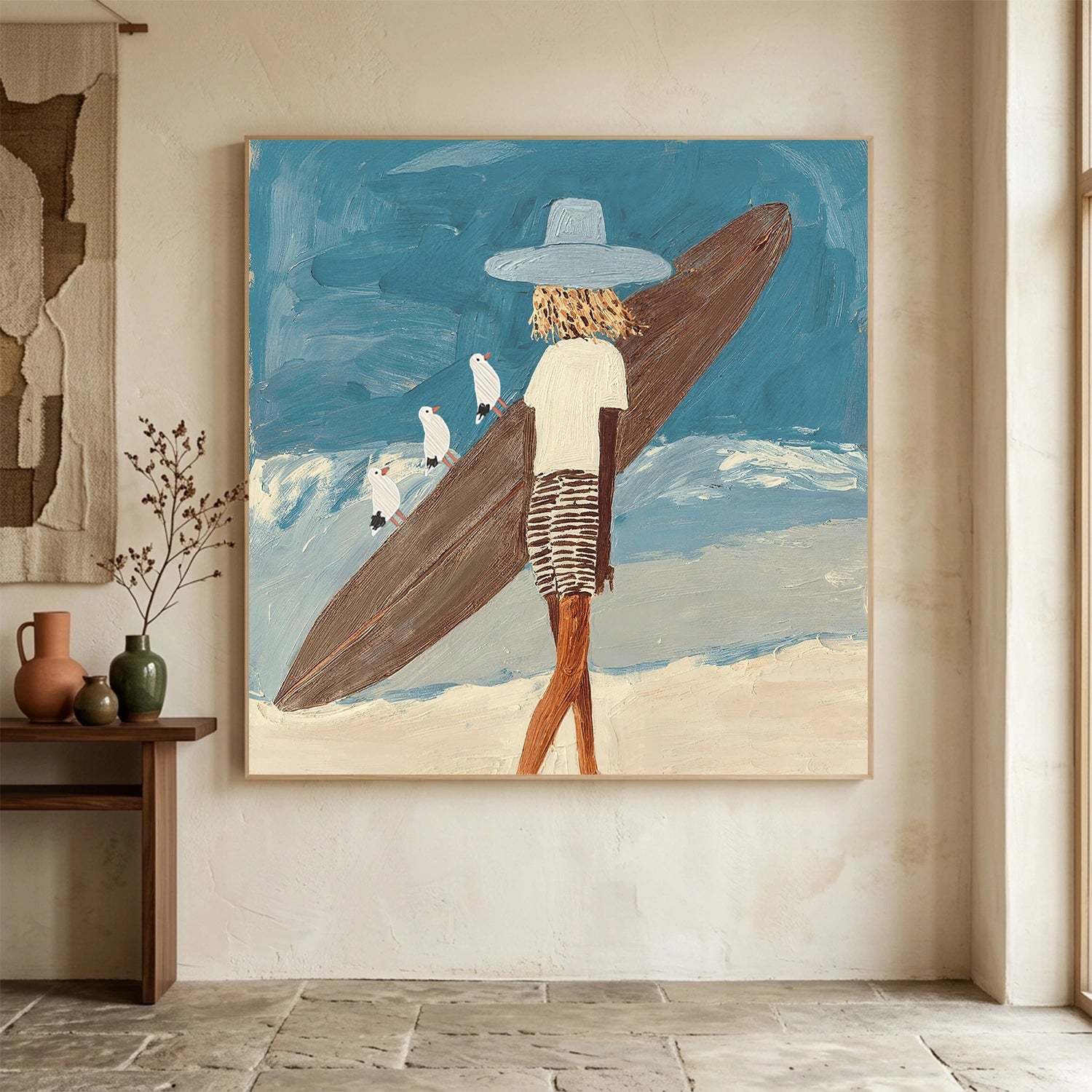 Surfing Sport Canvas Painting #PB093