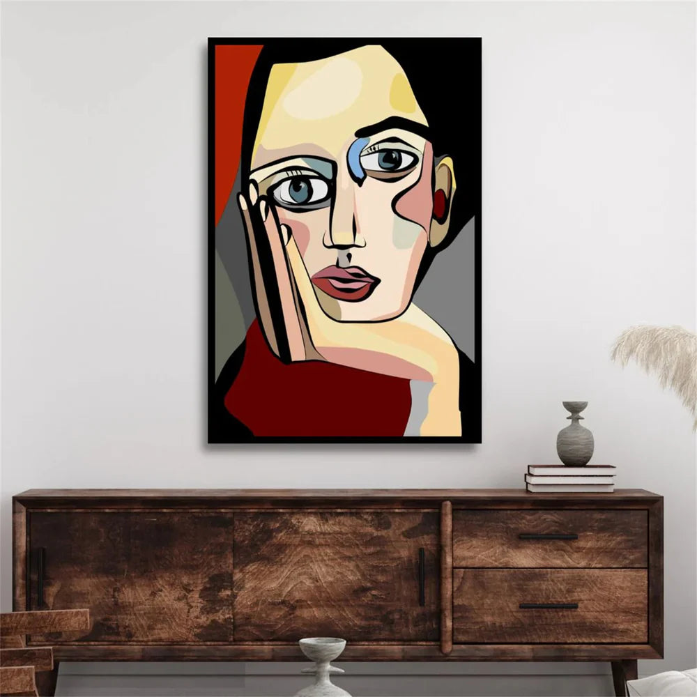 Colorful Abstract Portrait Wall Art # LA023