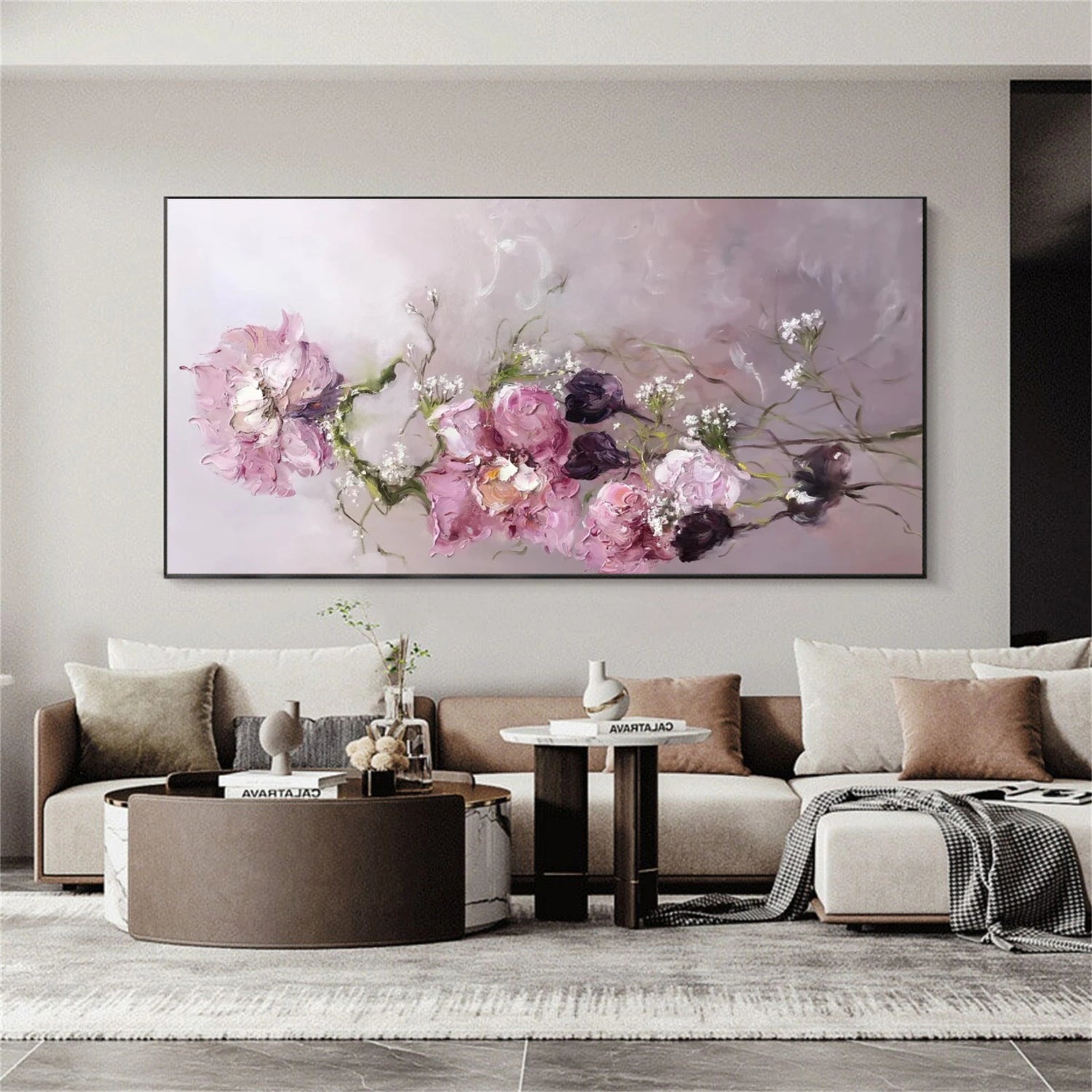 Abstract Flower And Tree Canvas Art #MF125