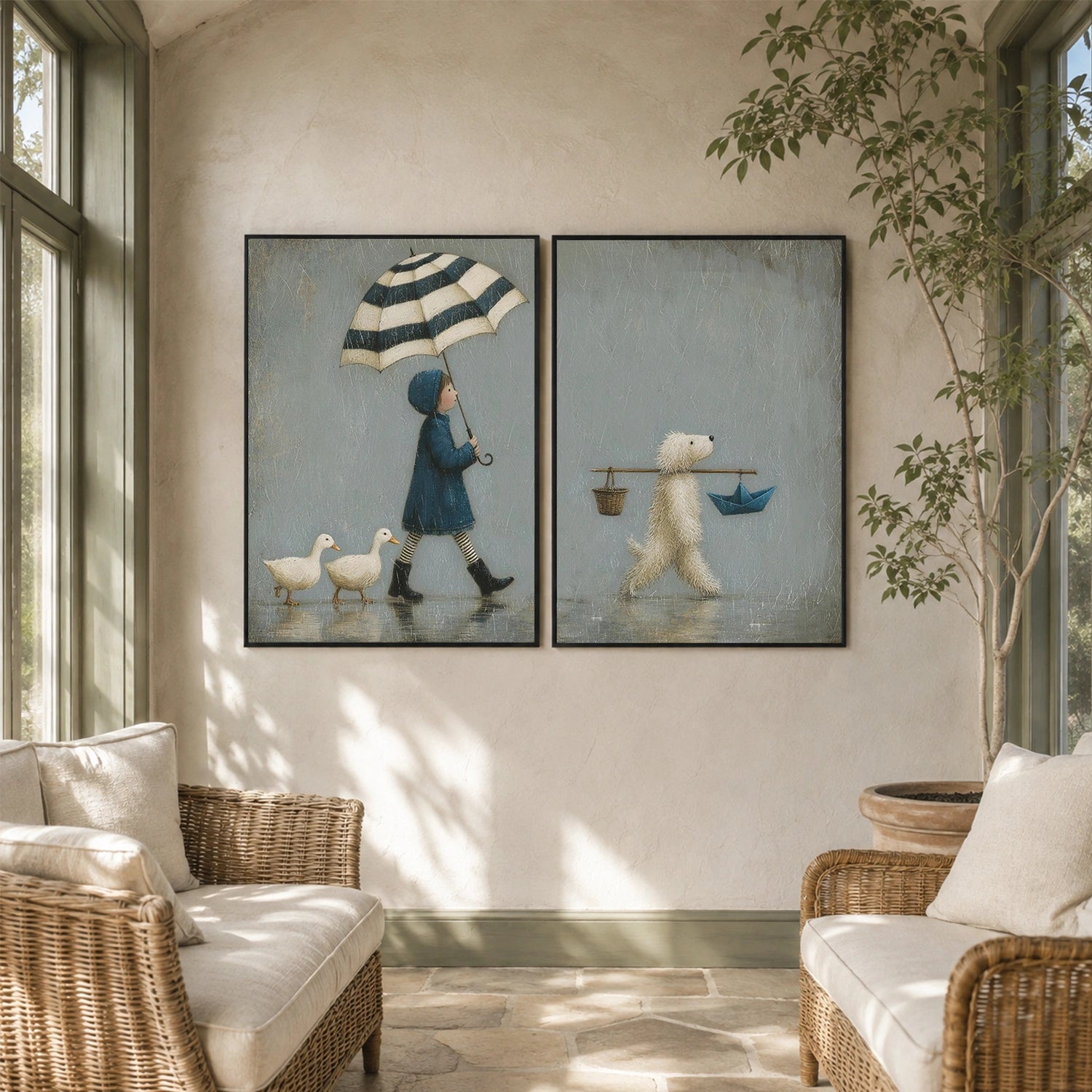 Portrait Wall Art Set of 2 #LA088