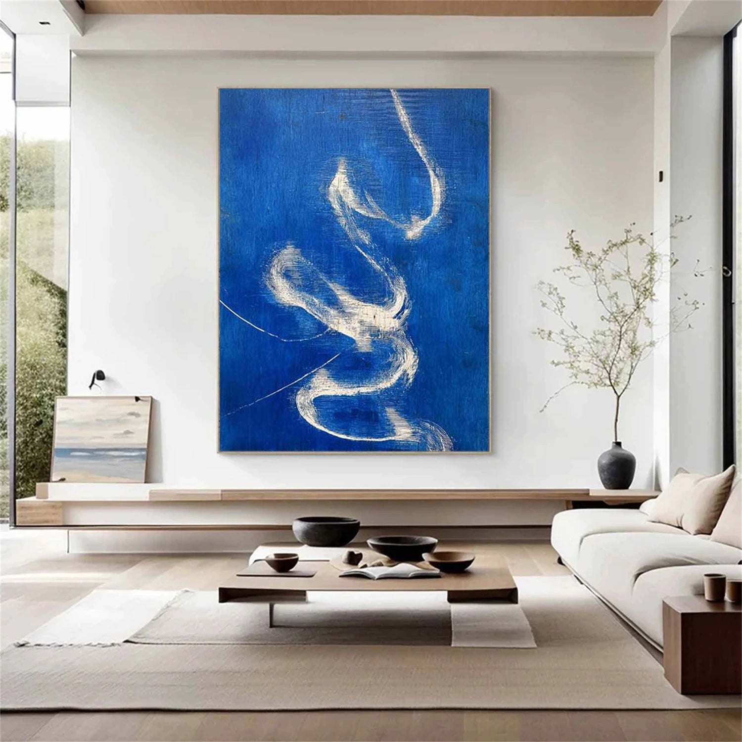 Blue Wabi Sabi Wall Art #VS214