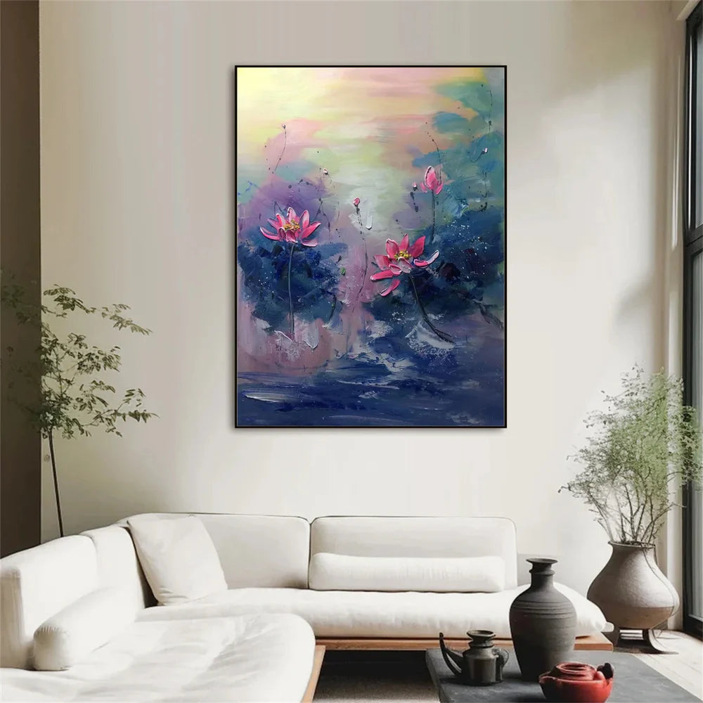 Abstract Flower And Tree Canvas Art #MF059