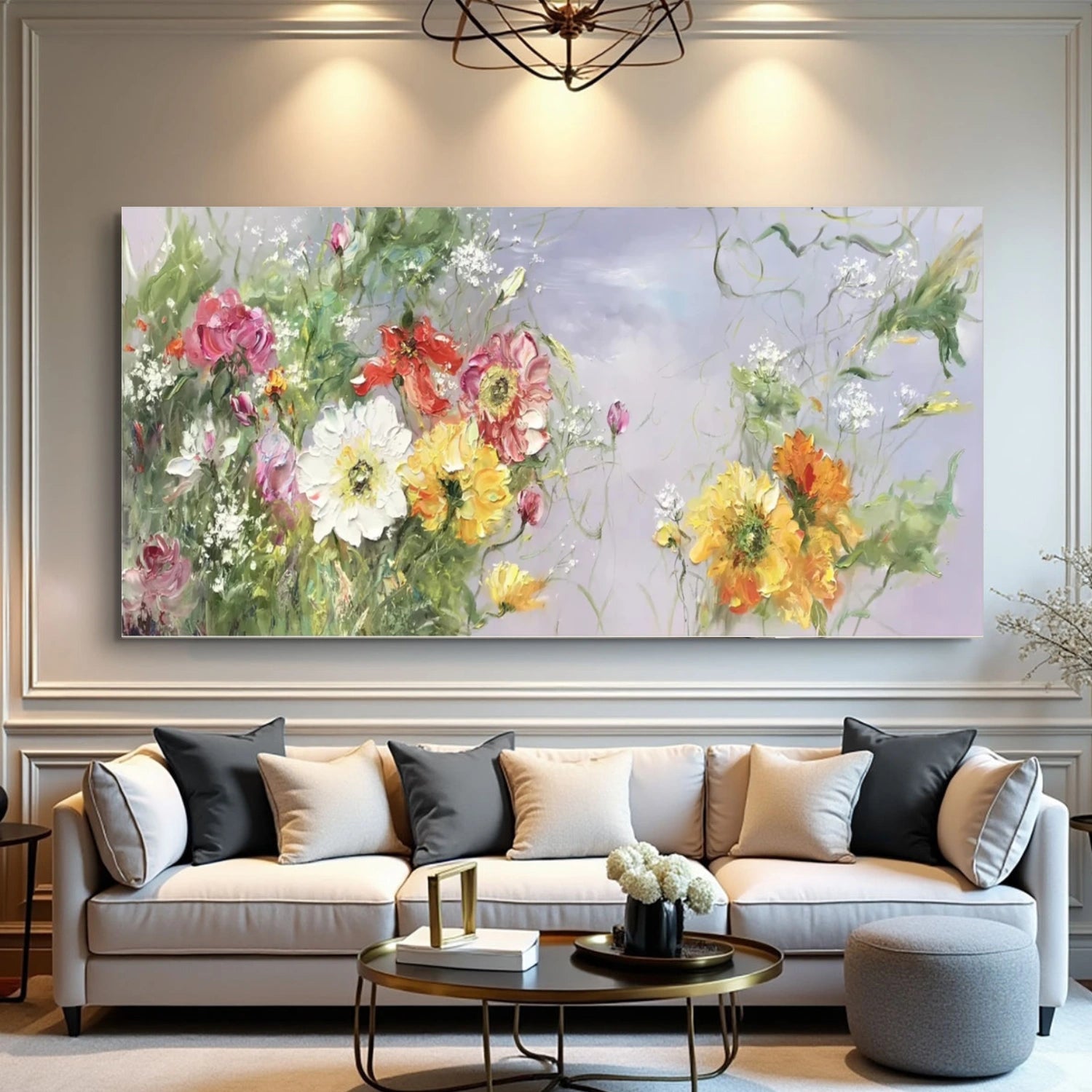 Abstract Flower And Tree Canvas Art #MF122