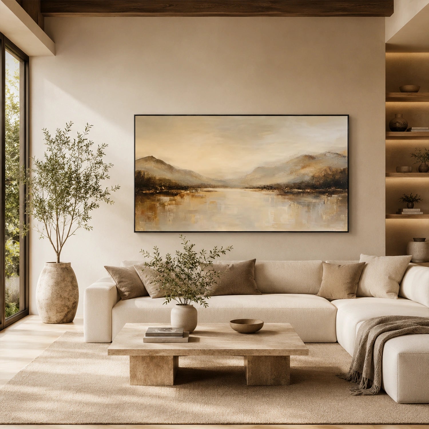 Abstract Mountain Canvas Art #BT100