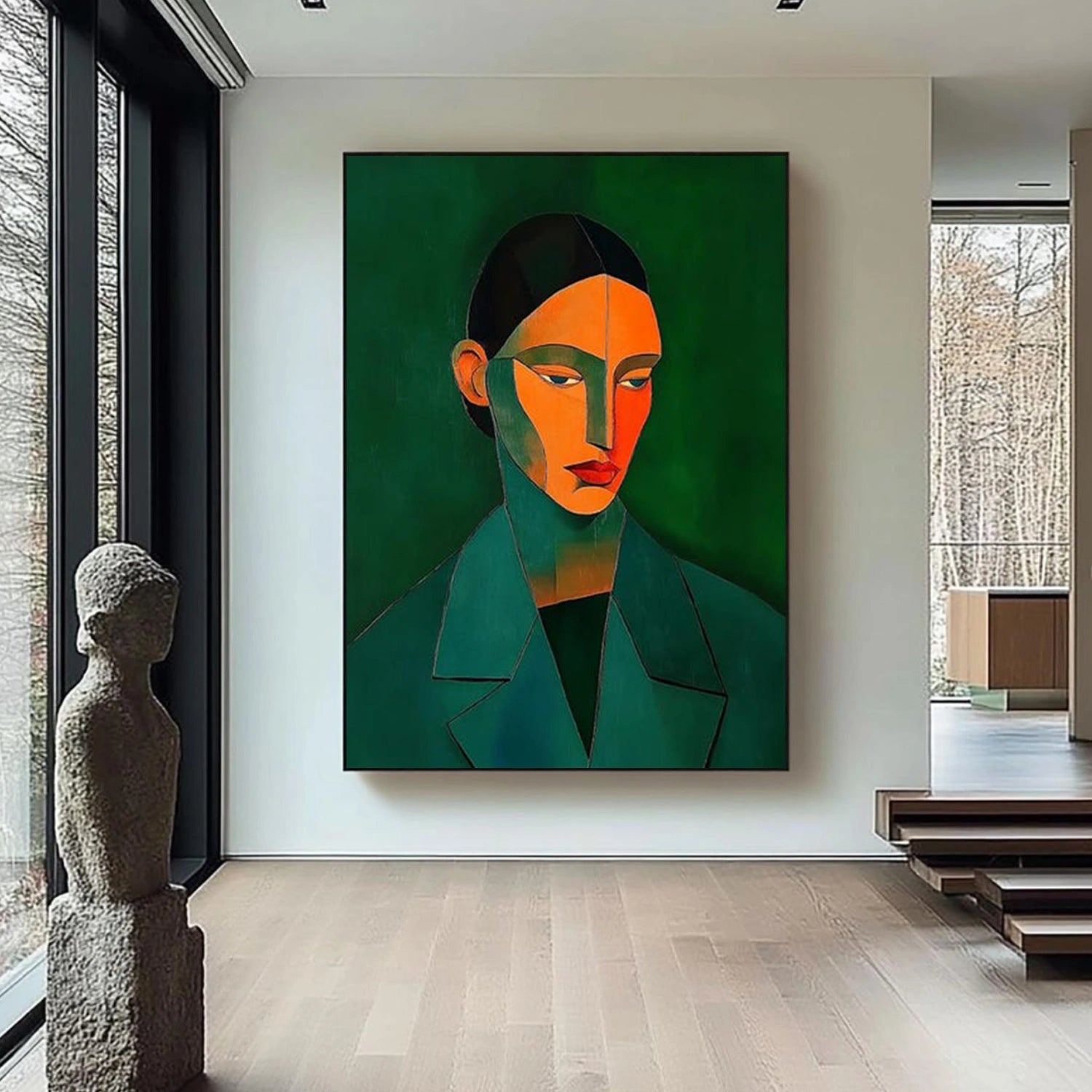 Abstract Portrait Wall Art #LA060