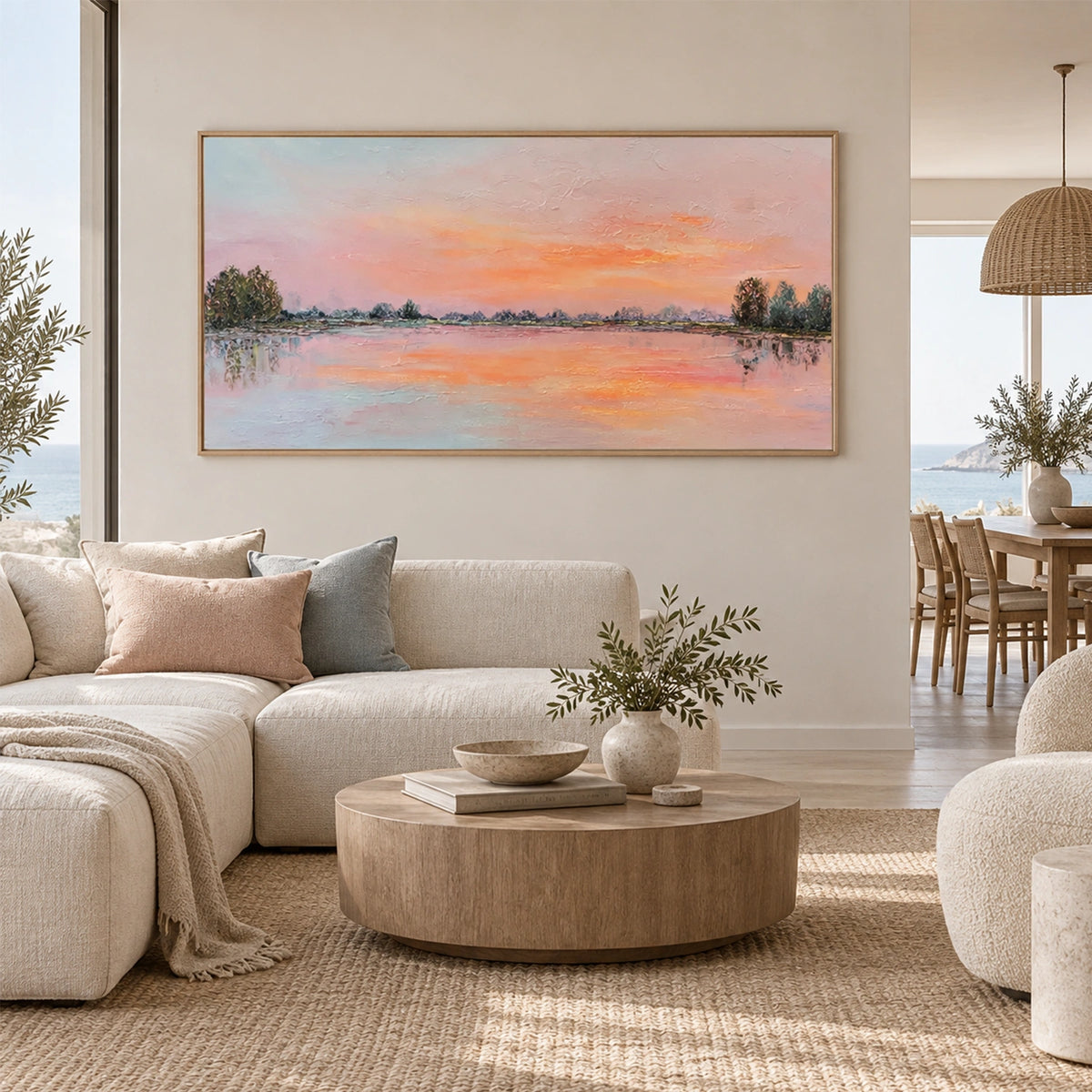Abstract Ocean Canvas Art #OC227