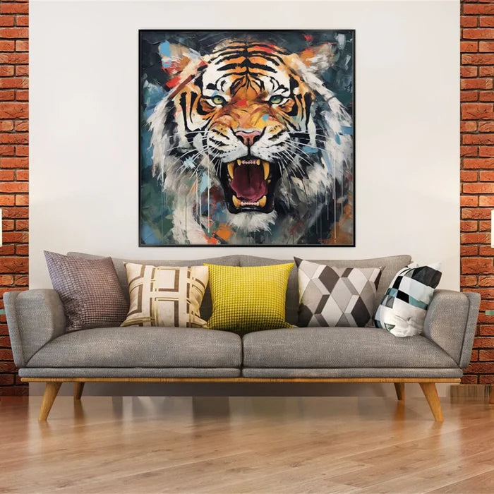 Colorful Abstract Animal Canvas Art #DW073