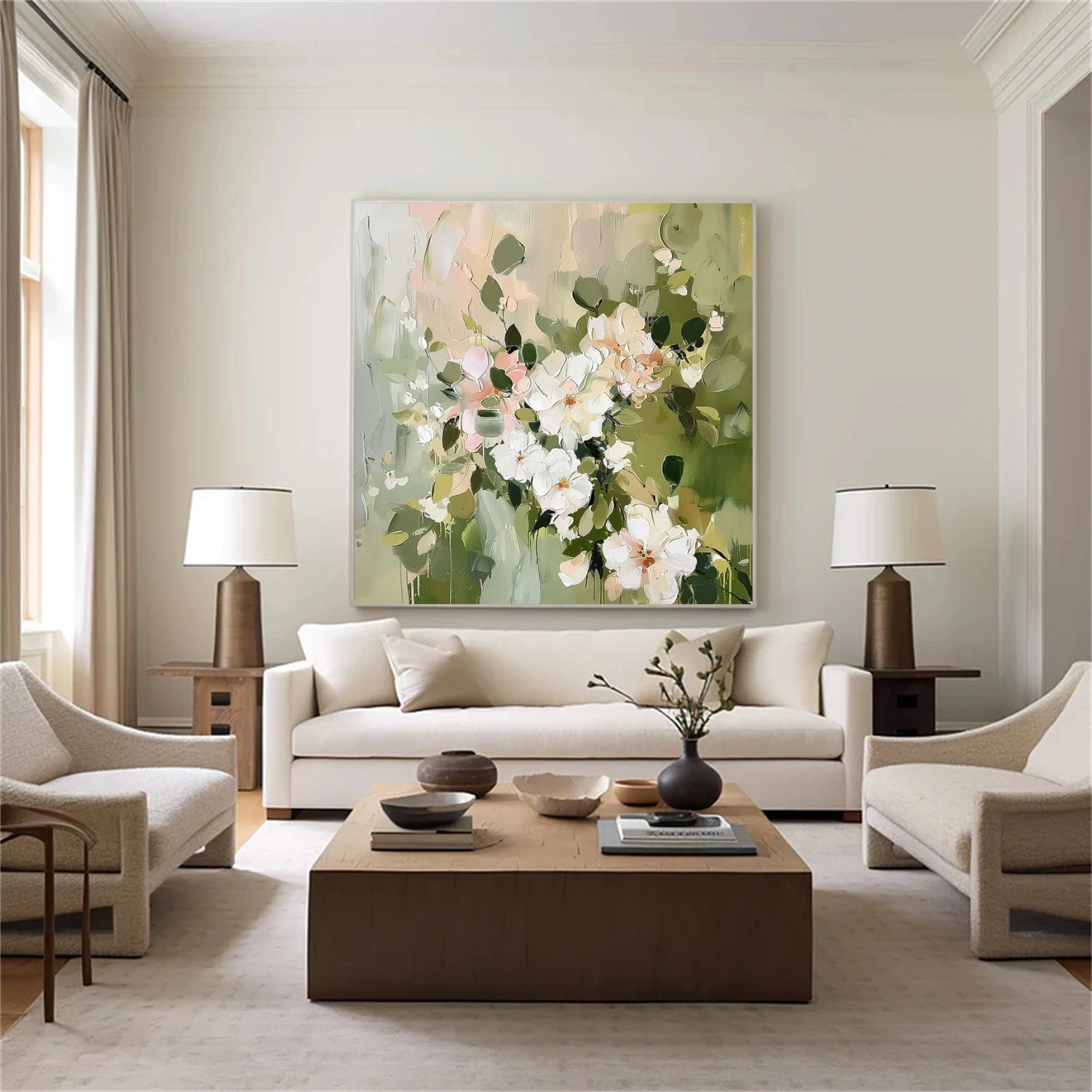 Abstract Flower And Tree Canvas Art  #MF155