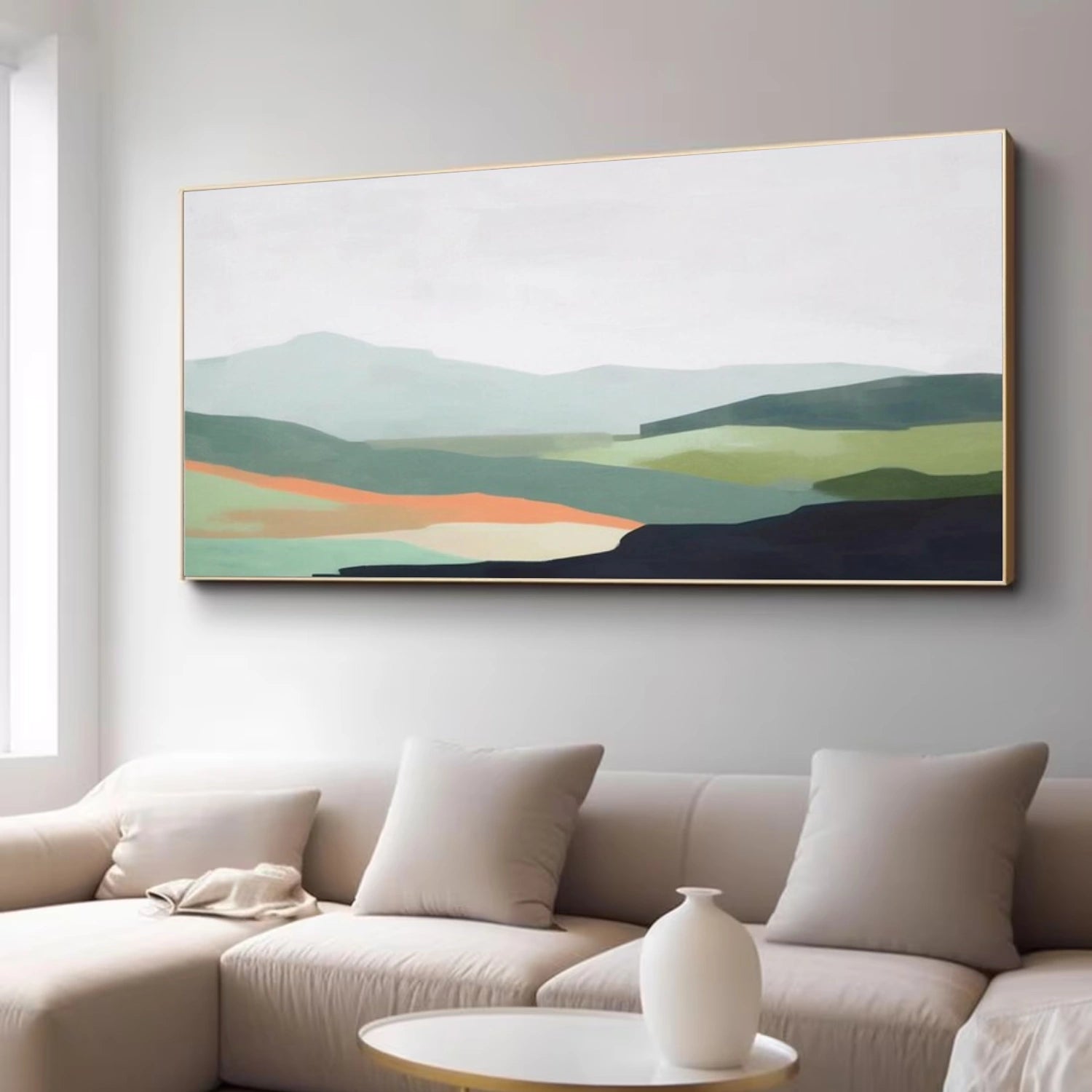 Abstract Mountain Canvas Art #BT064