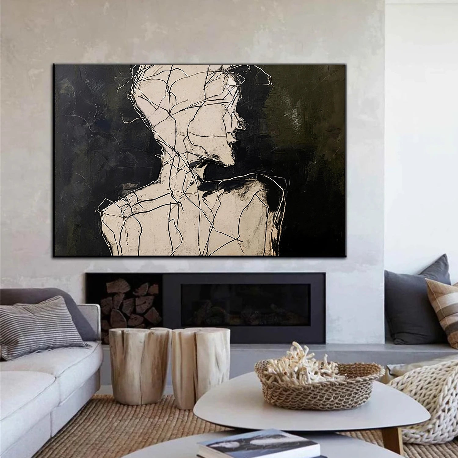 Abstract Portrait Wall Art #LA071