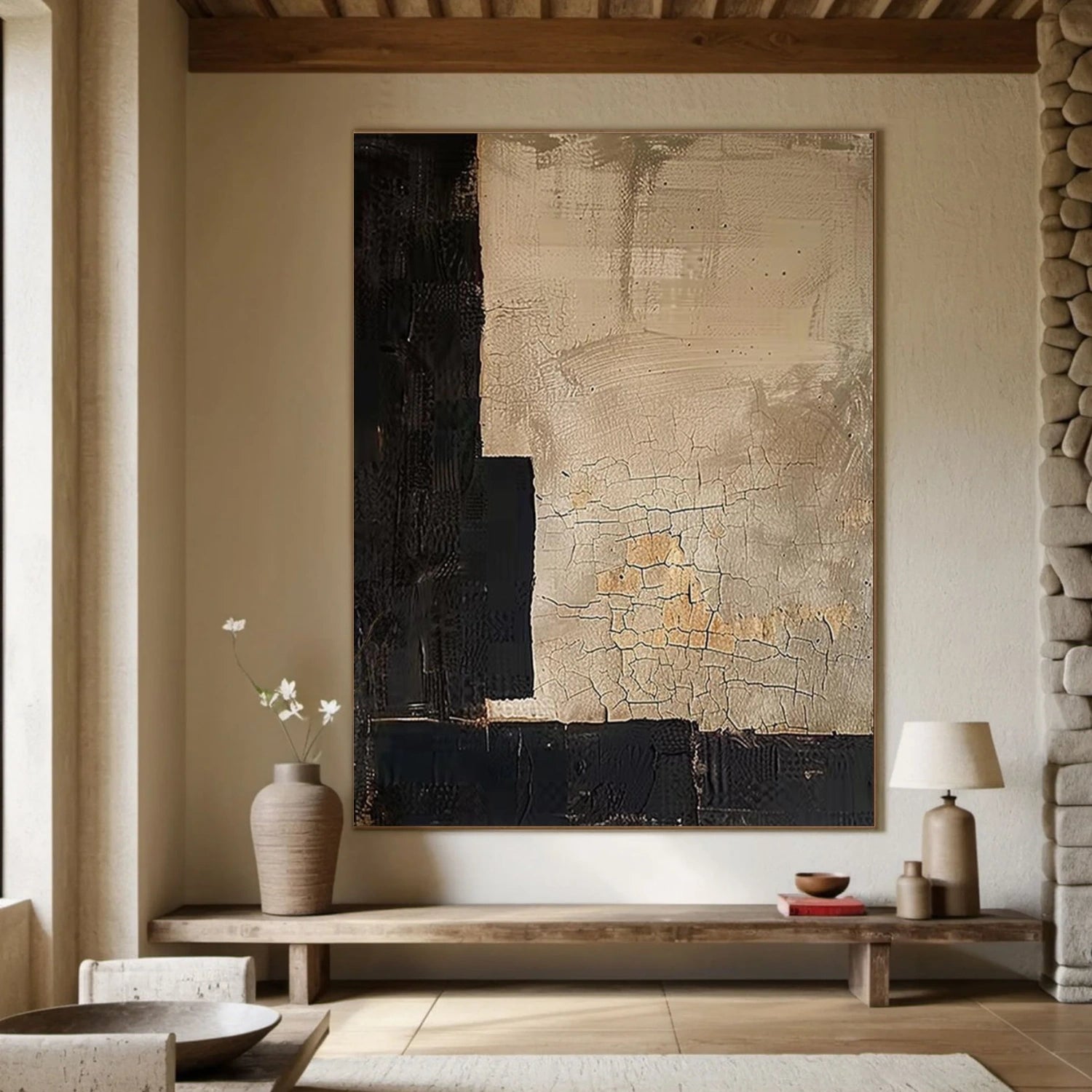 Wabi Sabi Textured Wall Art #VS098