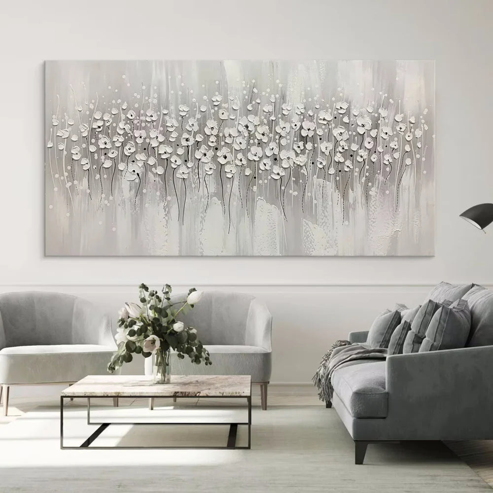 Minimalist Flower And Tree Canvas Art #MF073