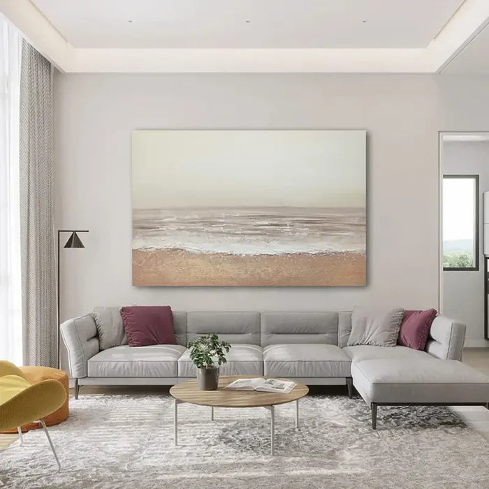 Abstract Ocean And Sky Canvas Art #OC067