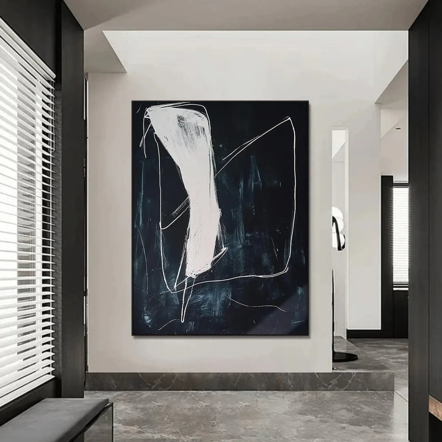 Black and White Wabi Sabi Wall Art #VS162