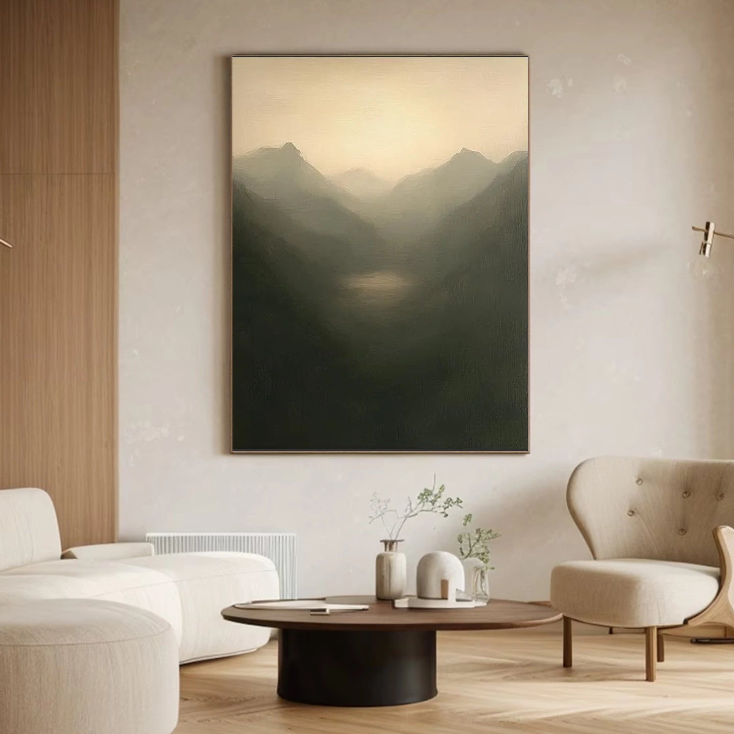 Abstract Mountain Canvas Art #BT076