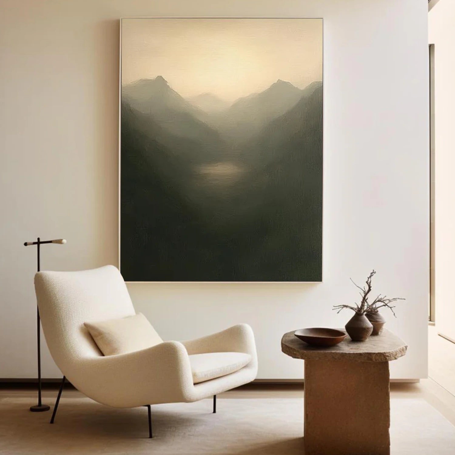 Abstract Mountain Canvas Art #BT076