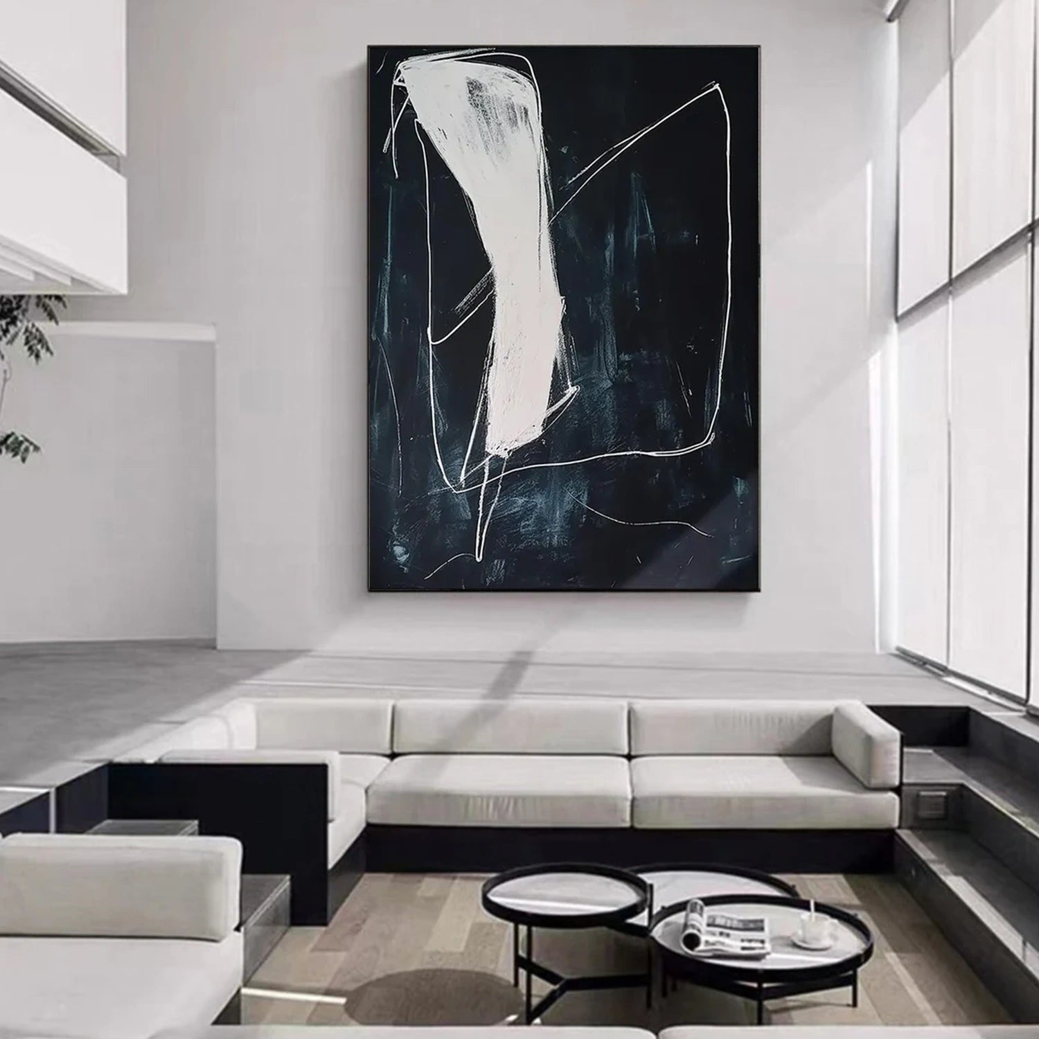 Black and White Wabi Sabi Wall Art #VS162