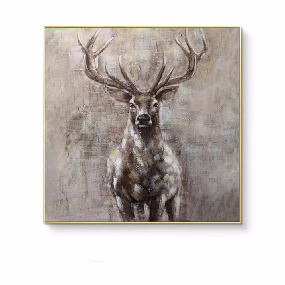 Abstract Animal Canvas Art #DW039