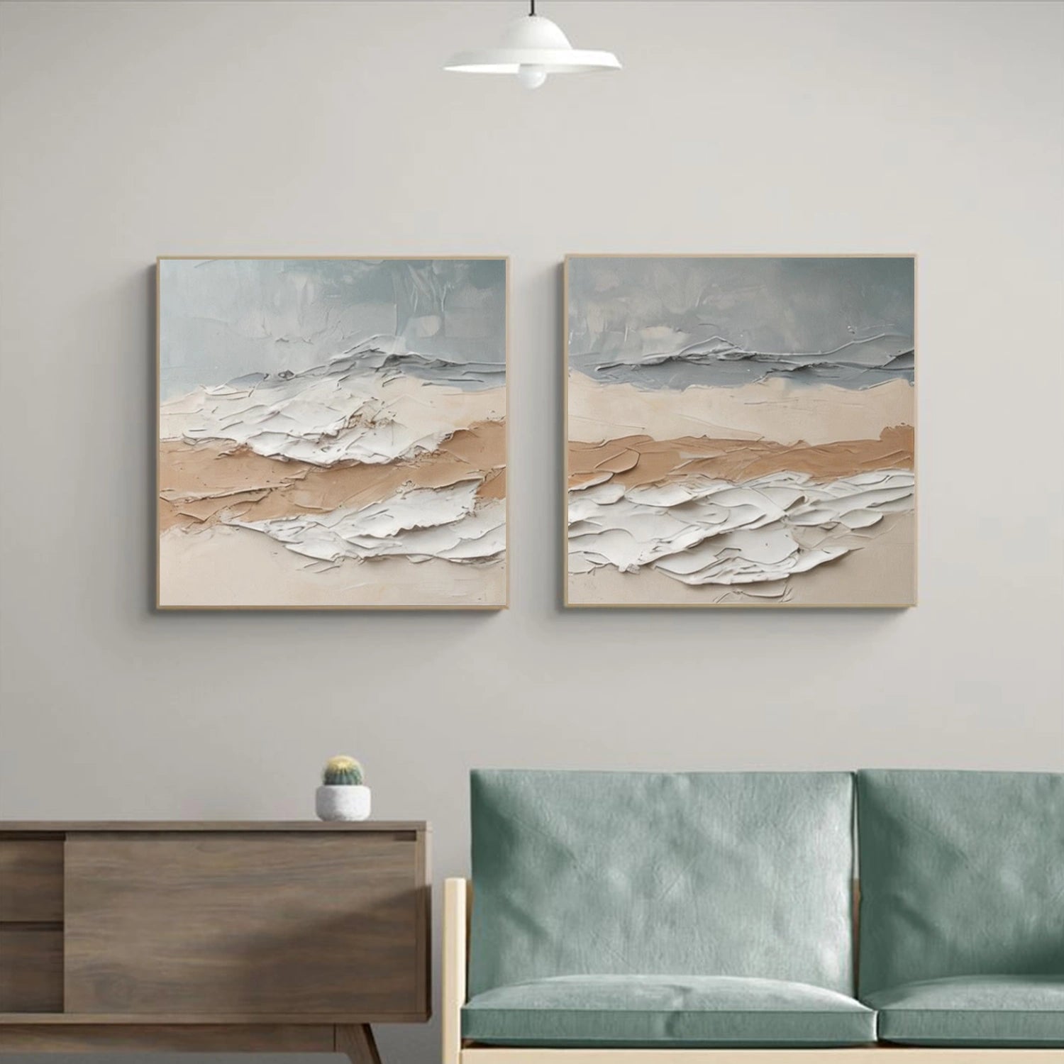 Abstract Textured Wall Art Set of 2#VA282